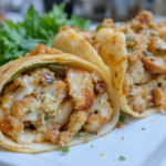 Cheesy Garlic Chicken Wraps