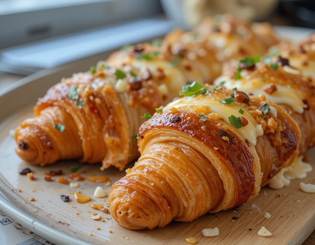 ham and cheese croissant bake