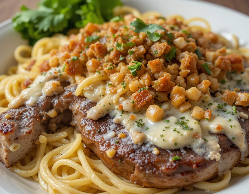 Steak Gorgonzola Alfredo