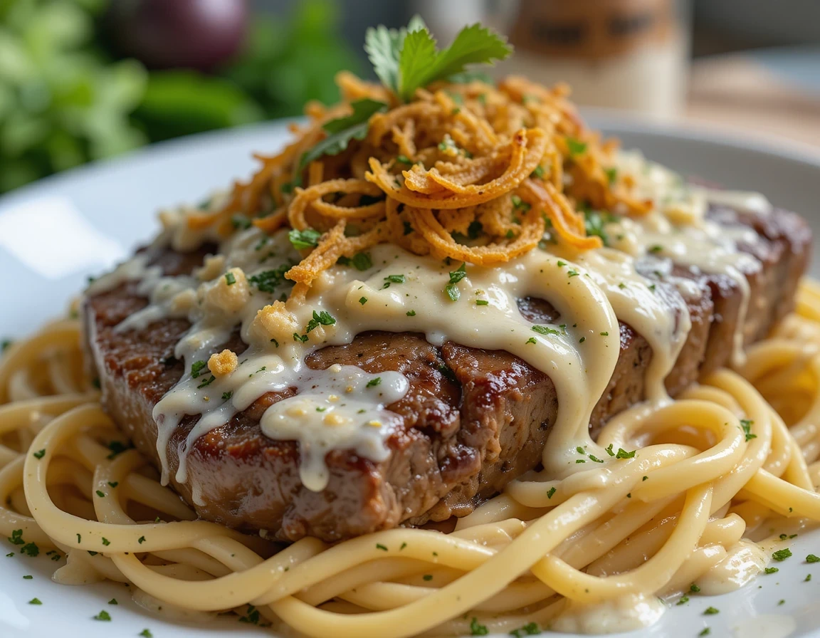 Steak Gorgonzola Alfredo