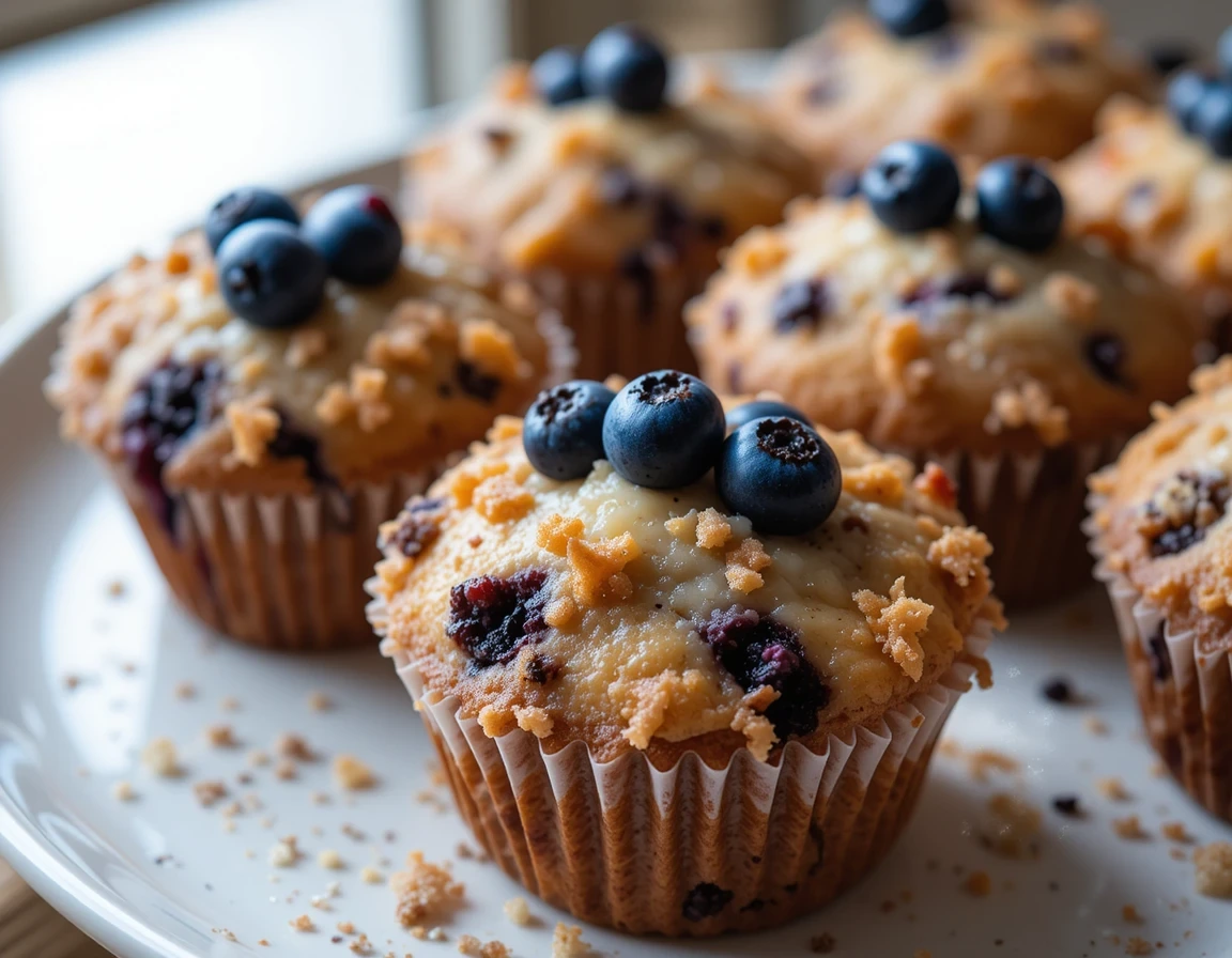 cottage cheese blueberry muffins