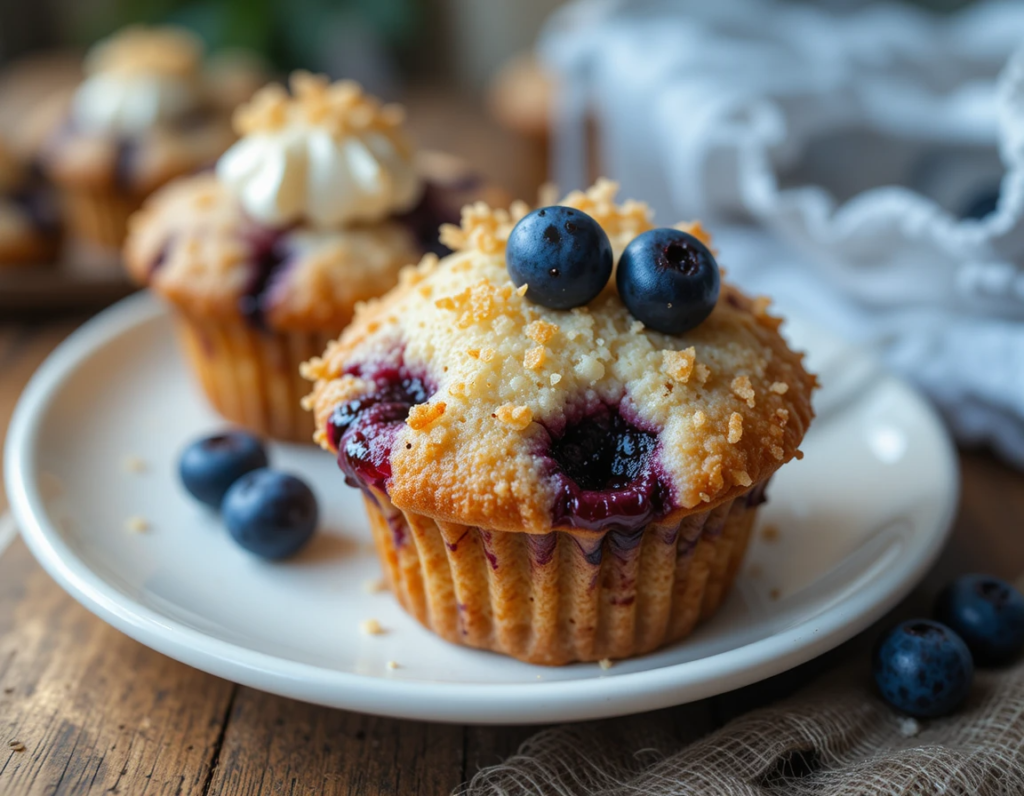 cottage cheese blueberry muffins