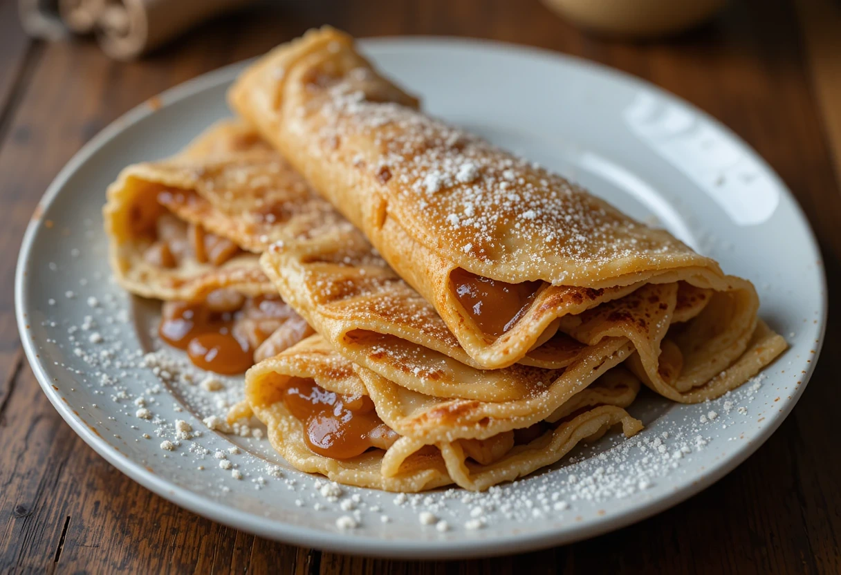 Cinnamon Roll Crepes