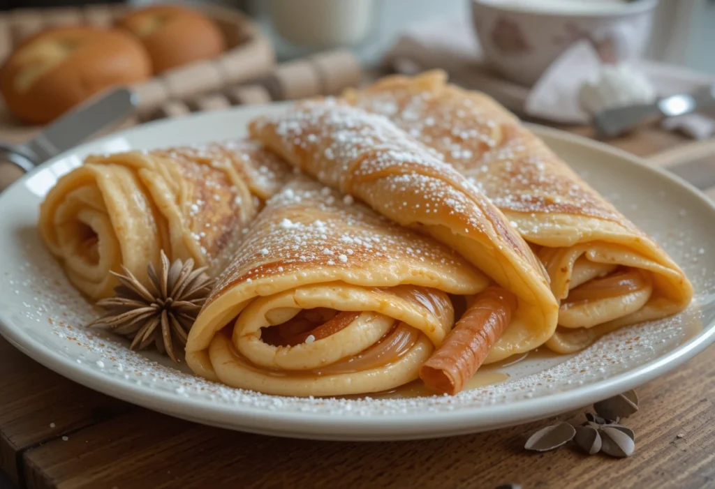 Cinnamon Roll Crepes