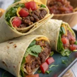 Ground Beef Tortilla Wraps