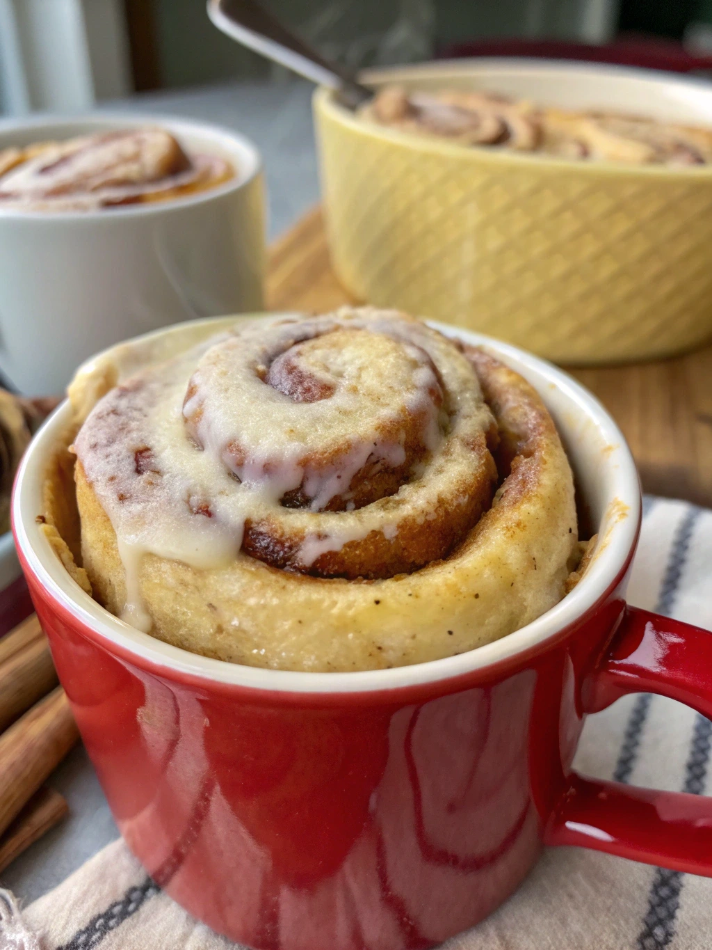 Cinnamon Roll Microwave Mug Cake