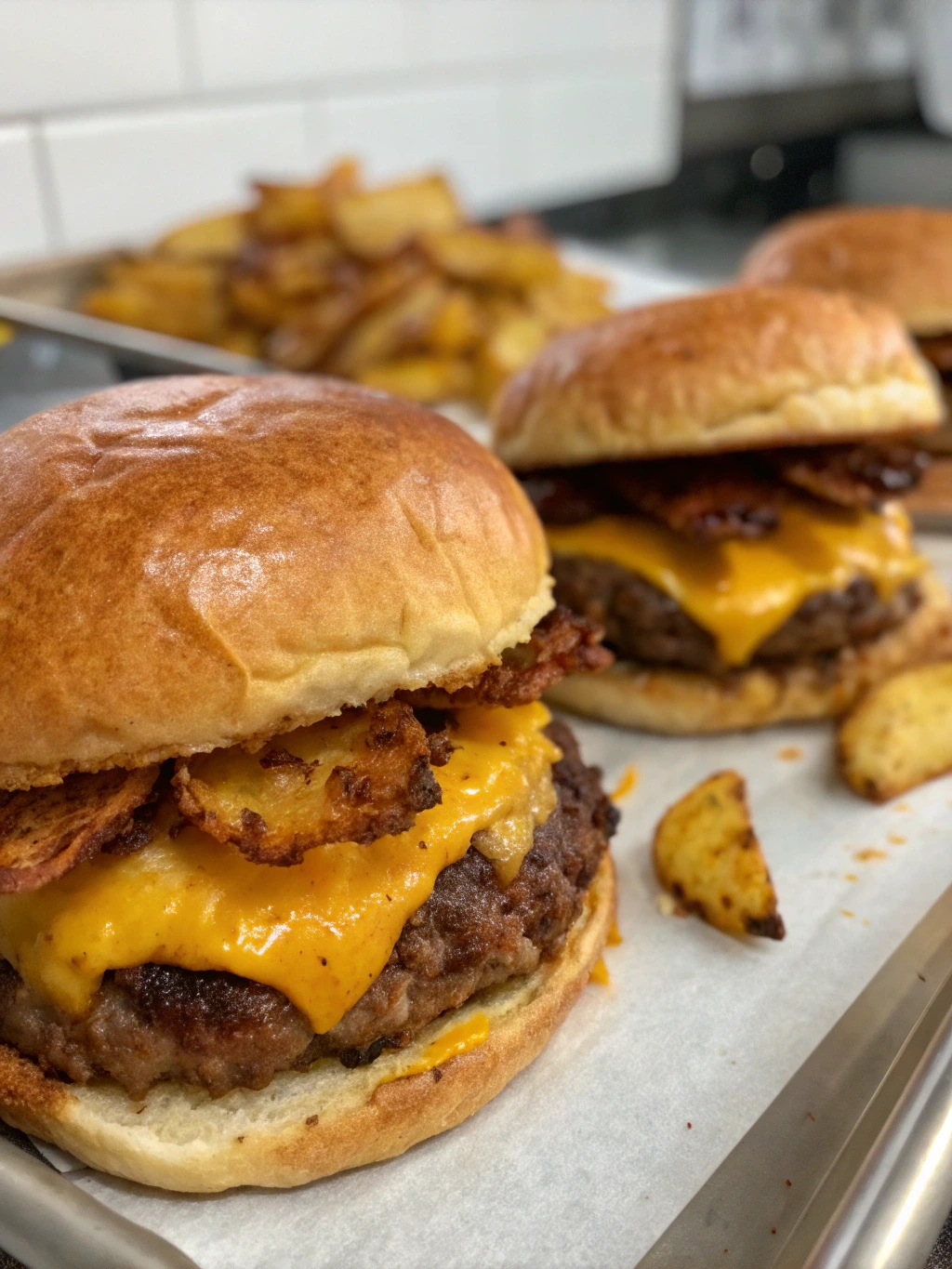 Baked Potato Smash Burgers