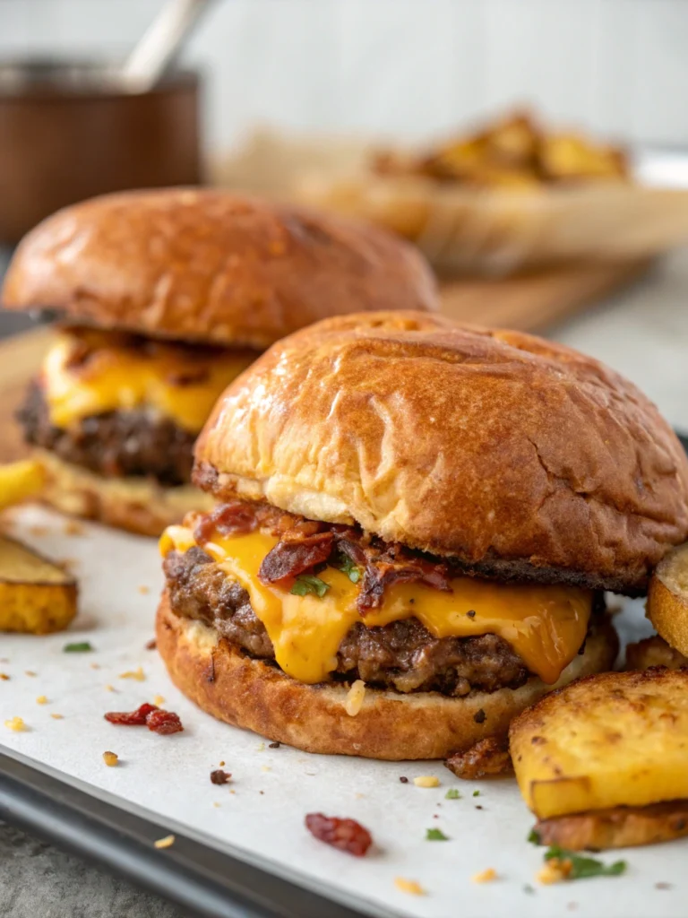 Baked Potato Smash Burgers