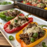 Philly Cheesesteak Bell Pepper Bites